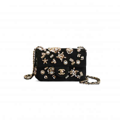 CHANEL 25A MINI CLASSIC FLAP BADGE PACK BAG (20*10*7cm)